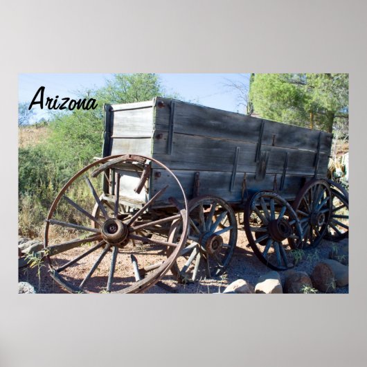 Old Arizona Wagon Poster (Voorkant)