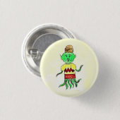 Old Art Metrognome Vein Ronde Button 3,2 Cm (Voorkant /achterkant)