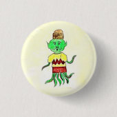 Old Art Metrognome Vein Ronde Button 3,2 Cm (Voorkant)