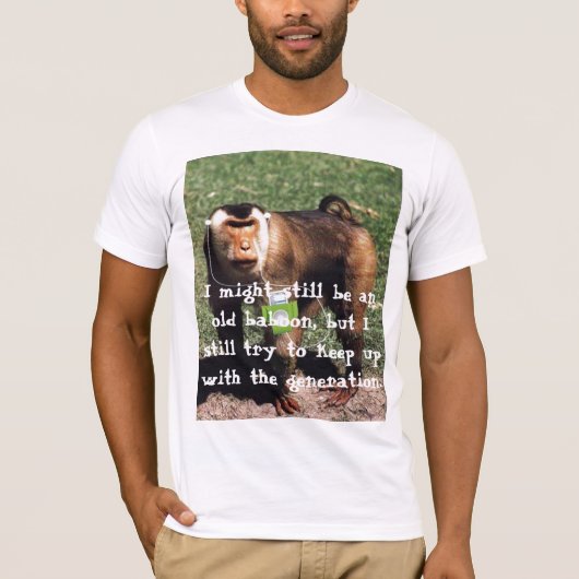 Old Baboons VS. "Nieuwe generatie" T-shirt (Voorkant)