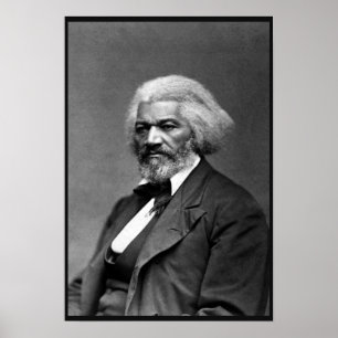 Old Bailey Douglass Afro-Amerikaanse held Poster