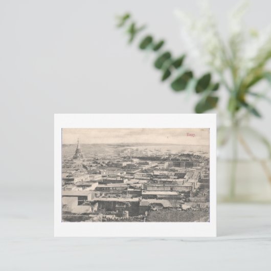 Old Baku (1911) - Uitzicht met de Russische kathed Briefkaart (Staand voorkant)
