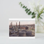 Old Baku - Black City - Oil Factory Briefkaart (Staand voorkant)