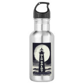 Old Baldy Lighthouse North Carolina Moon Waterfles (Voorkant)