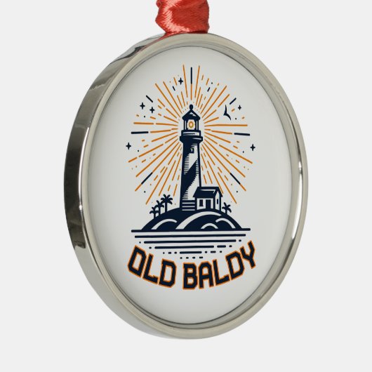Old Baldy Lighthouse Sunrise Metalen Ornament (Rechts)
