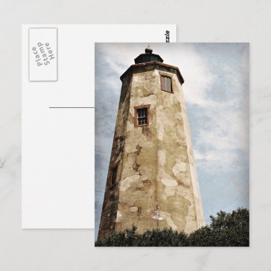 "Old Baldy" vuurtoren Briefkaart (Voorkant / Achterkant)