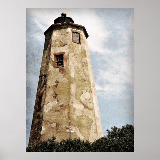 "Old Baldy" vuurtoren Poster (Voorkant)
