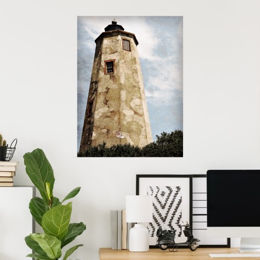"Old Baldy" vuurtoren Poster (Thuiskantoor)