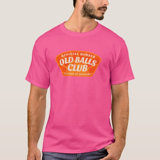 Old Balls 40 Jaar Geweldige Verjaardagsklok T-shirt (Voorkant)
