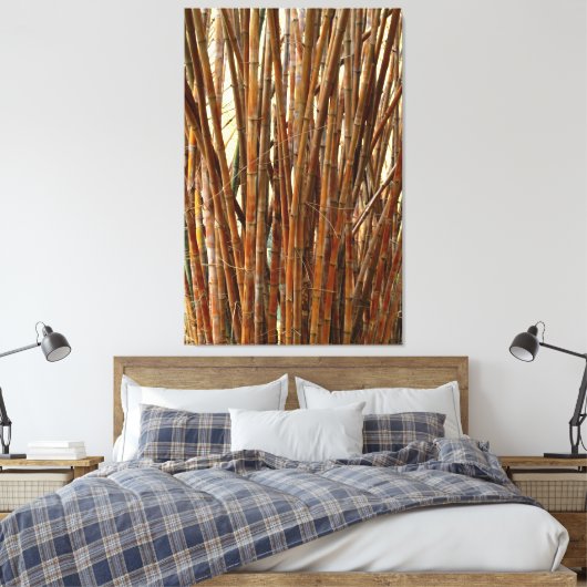 Old Bamboo Canvas Afdruk (Insitu (Slaapkamer))