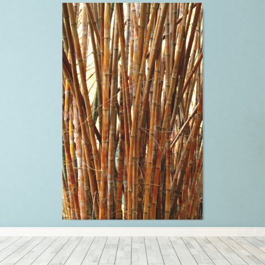Old Bamboo Canvas Afdruk (Insitu (Houten vloer))