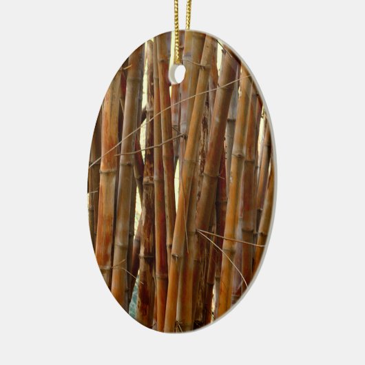 Old Bamboo Keramisch Ornament (Links)
