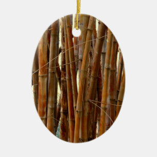 Old Bamboo Keramisch Ornament