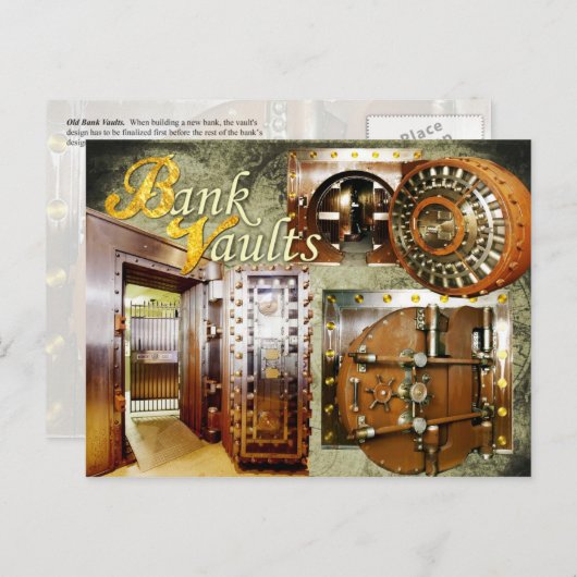 Old Bank Vaults Briefkaart (Voorkant / Achterkant)