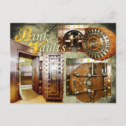 Old Bank Vaults Briefkaart (Voorkant)