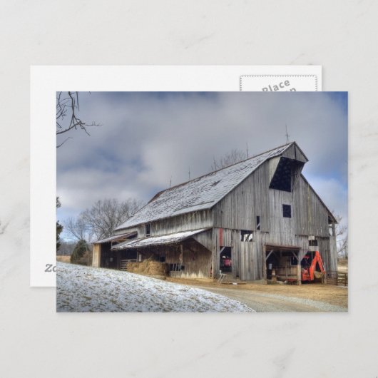 Old Barn Briefkaart (Voorkant / Achterkant)