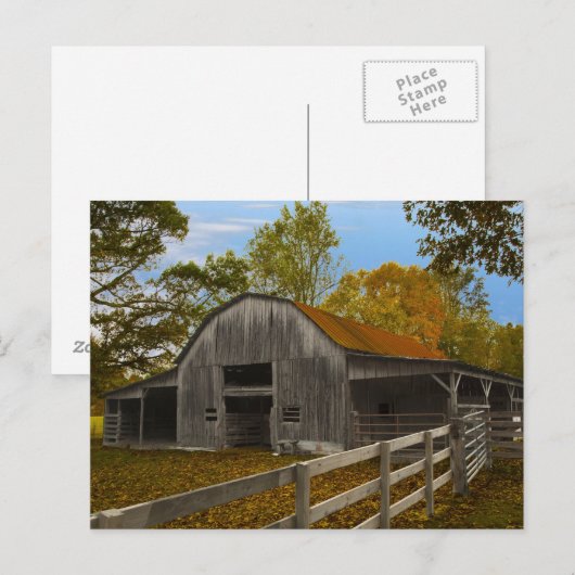 Old Barn Briefkaart (Voorkant / Achterkant)