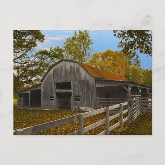 Old Barn Briefkaart (Voorkant)