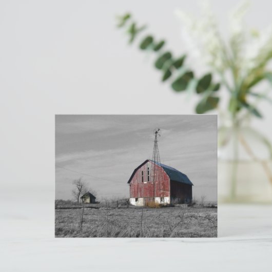 Old Barn Briefkaart (Staand voorkant)