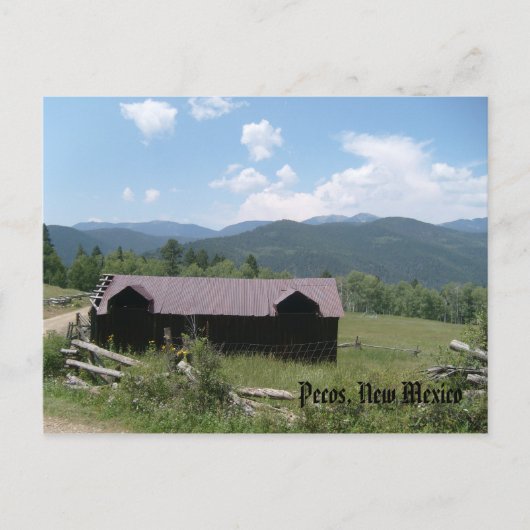 Old Barn Briefkaart (Voorkant)