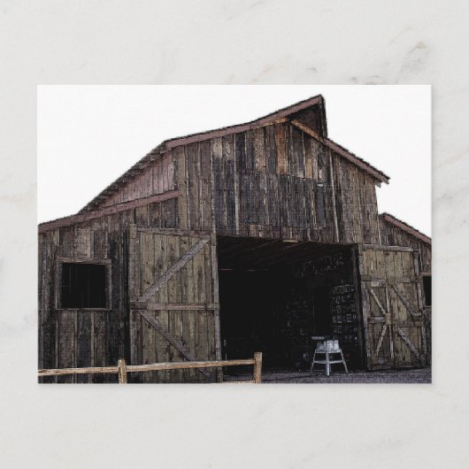 Old Barn Briefkaart (Voorkant)