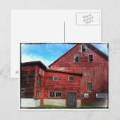 "Old Barn"-Briefkaart Briefkaart (Voorkant / Achterkant)