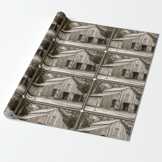 Old Barn Cadeaupapier (Uitgerold)