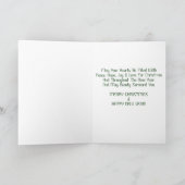 Old Barn Christmas Feestdagen Kaart (Binnen)