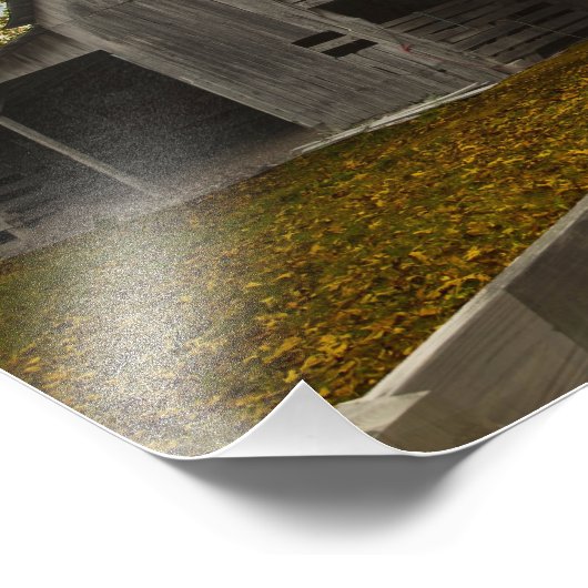 Old Barn Foto Afdruk (Hoek)