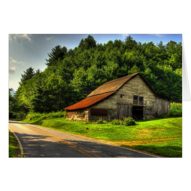 Old Barn in North Carolina Mountains (Voorkant Horizontaal)