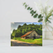 Old Barn in North Carolina Mountains Briefkaart (Staand voorkant)