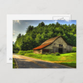Old Barn in North Carolina Mountains Briefkaart (Voorkant / Achterkant)