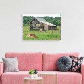 Old Barn Mail Pouch Tobacco Adverteren Auto Truck Canvas Afdruk (Insitu (Woonkamer))