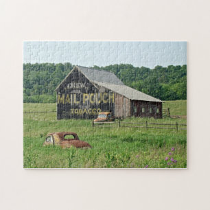 Old Barn Mail Pouch Tobacco Adverteren Auto Truck Legpuzzel