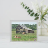 Old Barn Mail Pouch Tobacco Adverteren Briefkaart (Staand voorkant)