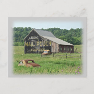 Old Barn Mail Pouch Tobacco Adverteren Briefkaart