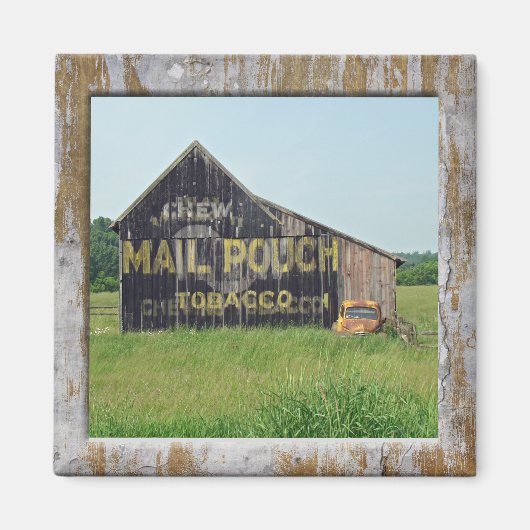 Old Barn Mail Pouch Tobacco Adverteren Magneet (Voorkant)