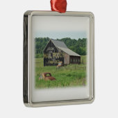 Old Barn Mail Pouch Tobacco Adverteren Metalen Ornament (Rechts)
