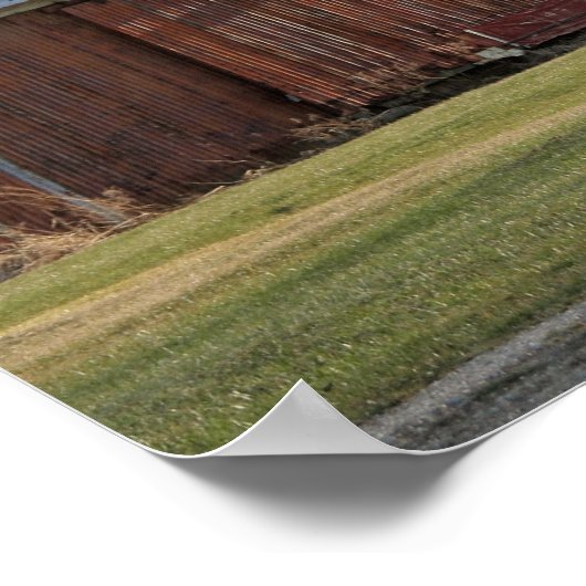 Old Barn op US-31 Poster (Hoek)