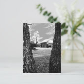 Old Barn Rural Barns Country Black & White Foto Briefkaart (Staand voorkant)