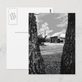 Old Barn Rural Barns Country Black & White Foto Briefkaart (Voorkant / Achterkant)