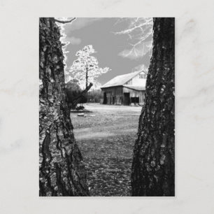 Old Barn Rural Barns Country Black & White Foto Briefkaart