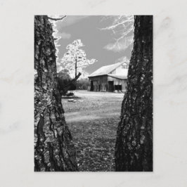 Old Barn Rural Barns Country Black & White Foto Briefkaart