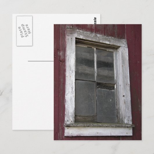 Old Barn Window Briefkaart (Voorkant / Achterkant)