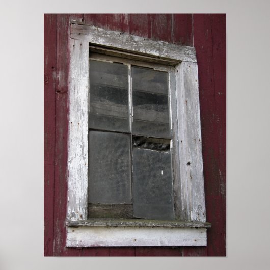 Old Barn Window Poster (Voorkant)