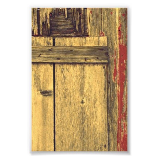 Old Barn Wood Foto Afdruk (Voorkant)