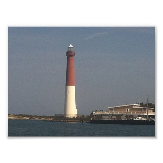 Old Barney Barnegat Lighthouse Foto Afdruk (Voorkant)