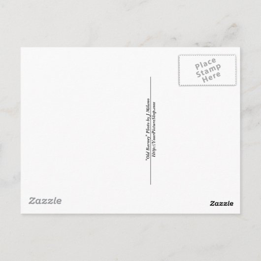 Old Barney Lighthouse NJ Briefkaart (Achterkant)