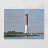 "Old Barney" vuurtoren van Barnegat LBI NJ Briefkaart (Voorkant)