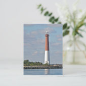 "Old Barney" vuurtoren van Barnegat LBI NJ Briefkaart (Staand voorkant)